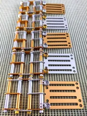 オリジナルベルトループ付き4連チェーン ゴールド×シルバー ニックスベルトループ対応 腰道具 腰道具 腰袋 カスタムチェーン ニックス風 タジマセフ バリスティック ハンマー差し ペンドラホルダー コーデュラ アルミ だるま金具 KNICKS風のサムネイル
