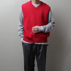 1990's Polo by Ralph Lauren Cotton Knit V-Neck Vest 