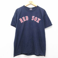 希少☆ナイキ レッドソックス 刺繍 アーチロゴ リンガーネック Tシャツ 
