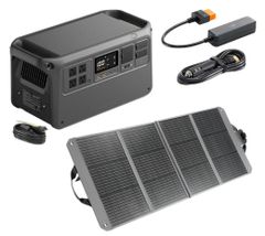 DJI Power 1000 V2 120W折りたたみ式ソーラーパネルコンボ ポータブル電源 非常用電源 蓄電池 防災 車中泊 バッテリー IP65防塵／防水 最大120W