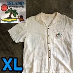 T5989 ISLAND EXPRESSIONS オープンカラーシャツ　古着
