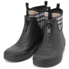 Burberry チェック柄 ロングレインブーツ - メルカリ
