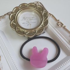 ヘアゴム　うさぎ　ハンドメイド