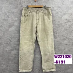 Wrangler ラングラー デニムジーンズパンツ ベージュ リラックス 36×32 実寸W34in 97601TM USA 海外輸入 古着 W221020-N191