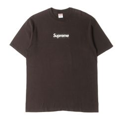 Supreme シュプリーム Tシャツ サイズ:L / 00s ボックスロゴ クルーネック Tシャツ (Box Logo Tee) / ブラウン / トップス カットソー 半袖【メンズ】【中古】
