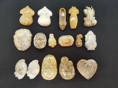 赤字処分★天然石★珊瑚の化石フォッシルコーラル　ペンダント　商品番号237