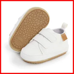 【人気商品】【在庫処分】【特価商品】【在庫セール】【特別セール】[SENIURIS] 新生児男の子と女の子ベビー シューズ 子供ベビー 靴 ファーストスニーカー マジックテープ 赤ちゃん高トップPUレザー滑り止めゴム底フラットシューズ 新生児のローファー