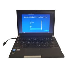 東芝  ダイナブック R734/38KB 【美品】東芝 dynabook R734/38KB ブラックノートPC｜初期化済・アダプター付き｜軽量＆高性能｜初心者 メルカリ 匿名配送 Windows