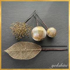 和装髪飾り ＊ 成人式 卒業式 結婚式 ウェディング ブライダル 着物 振袖 袴 白無垢 かすみ草 wedding bridal フォトウェディング 七五三 753 初節句 前撮り ヘアアクセサリー ヘアパーツ ヘア飾り 簪 ゴールド ホワイト 白