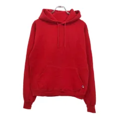 80年代 USA製 RUSSELL ATHLETIC ラッセル スウェット パーカー 無地 レッド(メンズ S)中古 古着 U8670