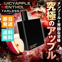 TARLESS NEXT（ターレスネクスト）カートリッジ 2個セット ジューシーアップルメンソール ベイプ 持ち運びシーシャ vape 電子タバコ 爆煙