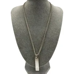 GUCCI　グッチ　ネックレス　バー　Ag925　ダブルボールチェーン