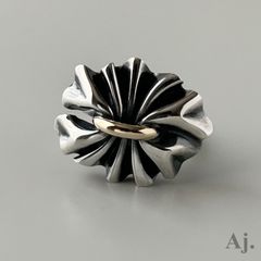 ジョージジェンセン 401 ギャザー ピアス コンビ 925 K18 ジョージジェンセン 401 ギャザー ピアス コンビ 925 K18