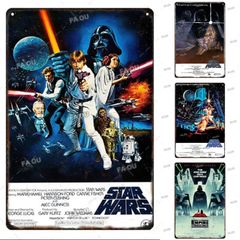 【輸入品】アンティーク風 ポスター ブリキ看板 スターウォーズ　30cm×20cm A4版