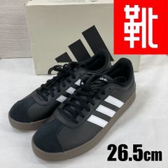 M-471 ■kutsu.com公式■ adidas VL COURT BASE M 　 ID3712M  ブラック×ブラック　26.5㎝
