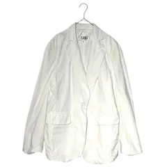 MM6 Maison Margiela(エムエムシックス) 21SS Cotton 1B jacket コットン テーラード ジャケット S62BN0038 38(M程度) ホワイト 肩パット 着脱可のサムネイル