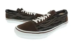 ナンバーナイン NUMBER (N)INE ×VANS バンズ 08SS Archive アーカイブ BIRDS期 バーズ期 OLD SKOOL オールド スクール ネイティブ柄 V36-NO.9 US10 CHOCO 茶 ブラウン▲■241118のサムネイル