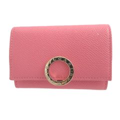 新品同様 ブルガリ ブルガリブルガリ レザー ピンク コインケース 財布 1533 BVLGARI