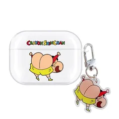 【新品】 alufer クレヨンしんちゃん AirPods 4 用 ケース エアポッドプロ ケース クリア 透明 保護カバー 人気 かわいい 保護ケース 収納ケース 友達 恋人 プレゼント 【全機種対応】 充電便利 保護 携帯便利 キズ防止 全面保護 脱着 0