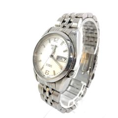 SEIKO セイコー デイデイト セイコー5 7S26-01V0 SS/AT メンズ腕時計 ホワイト文字盤 稼働【OE-841】