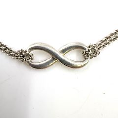 TIFFANY & Co. インフィニティ メタル シルバー ネックレス