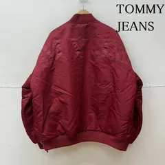 TOMMY JEANS トミー ジーンズ ジャケット、上着 ジャンパー、ブルゾン オーバーサイズ トーナル アップリケ ボンバー ジャケット DM17480