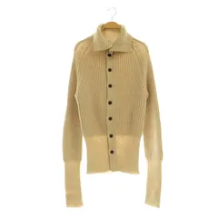 ワイズ Y's YOHJI YAMAMOTO カーディガン ニット 長袖 リブ ハイネック ウール 3 ベージュ /MY ■OSのサムネイル