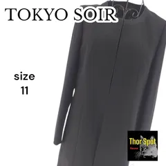 【新品・タグ付き】TOKYO SOIR 東京ソワール フォーマル ジャケット ロング丈 ブラック サイズ１１ 長袖 レディース 礼服