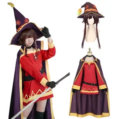 『大人気』 This on Wonderful Blessing God's Konosuba: 仮装 大人用 World! コスプレ衣装 アクア カズマ めぐみん cosplay ウィッグ付き コスプレ この素晴 [神併良品]