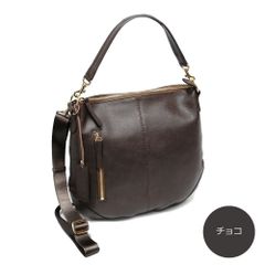 ショルダーバッグ 本革 レディース 2way バッグ レザー A-LOOK A3106 チョコ 日本製 エールック 大人 女性 高級 上品 おしゃれ シンプル 旅行 普段使い