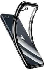 ★NIMASO ケース iPhone SE 第3世代 用/iPhone SE2 / iPhone8 / iPhone7 用 軽量 ケース ソフト TPU カバー ベーシック アイフォン SE2 8 7 用 4.7インチ用 ブラック DSC24D1240