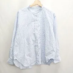 ◇ ⊂ Φ CIAOPANIC TYPY チャオパニックティピー ストライプ柄 長袖 シャツ サイズONE ブルー ホワイト レディース E  【1412260000932】