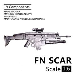 新品!!送料無料!! 1/6スケール FN SCAR 未組立プラモデル