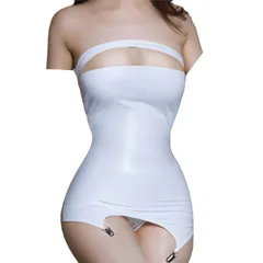 新品 [OLYOLY] セクシー コスプレ 下着 ミニスカ ボディコン ワンピース レオタード 過激 レザー レースクイーン 制服