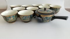 eclectique kai kai 象更紗 急須 湯飲み 10客 茶器セット