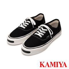 【KAMIYA/カミヤ】"Herc" Vulcanized Sneaker - BLACK / "ハーク" ヴァルカナイズ スニーカー / G11FW701【送料無料】