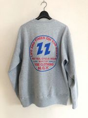 ●ViSE RED TAiL/バイス レッドテイル 2025SS「V22 12.oz Heavy Weight Crew Neck Sweat/V22 ヘビーウェイト クルーネック スウェット トレーナー【Ｌ】【グレー】新品