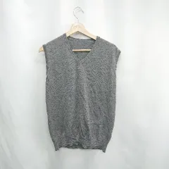 ◇ ⊂ SHIPS シップス Vネック ニット サイズ表記なし チャコールグレー レディース メンズ E  【1502060027281】