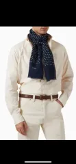 ytkd Drake's ドレイクス　シルク・リネンスカーフ 180cm ytkd 様専用Drake's ドレイクス シルク・リネンスカーフ 180cm