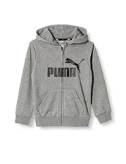 【新品・5営業日で発送】PUMA プーマ ESS_ビッグロゴ_フーデッドジャケ (848437) 色 : MEDIUM_GRY_H サイズ : 120 