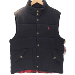 美品 ポロバイラルフローレン ダウンベスト ブラック ネイビー 大きめサイズ POLO RALPH LAUREN Ralph Lauren ポロ ラルフローレンボーイズ