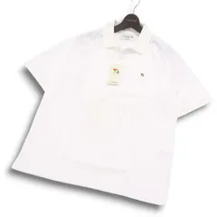 【新品 未使用】 Arnold Palmer アーノルドパーマー 春夏 ロゴ刺繍★ 半袖 鹿の子 ポロシャツ Sz.LL メンズ 白 大きいサイズ