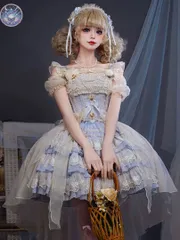 新品 未使用 ドレス風ロリータワンピース リボン付♪可愛いお出かけや女子会に！