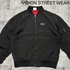 VISION STREET WEAR MA-1 ブラック M 0572-A - メルカリ