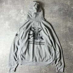 雰囲気系 00s Champion 3面 企業 ロゴ プリント プレミアム リバースウィーブ スウェット フード パーカー L / 00年代 チャンピオン 2トーン