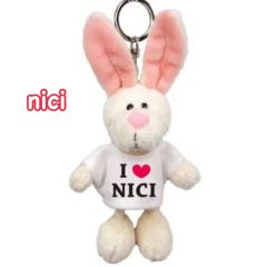 【完売品】 NICI ニキ キーリング ラビット I LOVE NICI