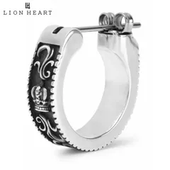 【新品】ライオンハート LION HEART クロッシングピアス HOWL タテガミハウル （片耳）シルバー925製 1EA202A0SV【国内正規品】
