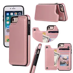 iPhone SE ケース 第2世代 第3世代 iphone8 iphone7 ケース 手帳型 スマホケース 携帯カバー PUレザー iphoneケース se カード収納ケース マグネット式 スタンド機能アイフォンse ケース4.7インチ対応 360度保護 0