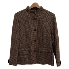 Leilian(レリアン) ジャケット サイズ9 メンズ美品  - ベージュ×ブラウン×ダークブラウン 長袖/春/秋/ツイード