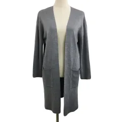 ユナイテッドアローズ A DAY IN THE LIFE UNITED ARROWS カーディガン ニット ロング 前開き 無地 長袖 グレー